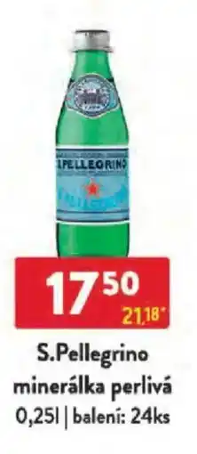 Qanto S.Pellegrino minerálka perlivá nabídka