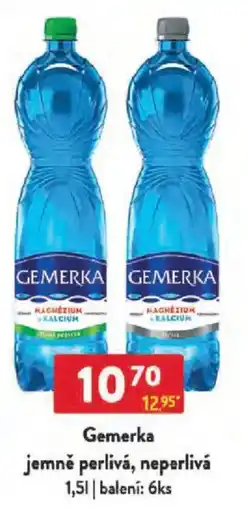 Qanto Gemerka jemně perlivá, neperlivá nabídka