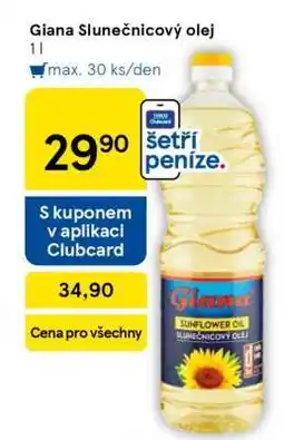 Tesco Giana Slunečnicový olej nabídka