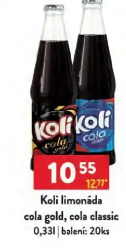 Qanto Koli limonáda cola gold, cola classic nabídka