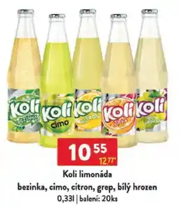 Qanto Koli limonáda bezinka, cimo, citron, grep, bílý hrozen nabídka