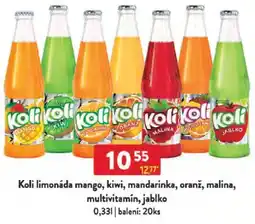 Qanto Koli limonáda mango, kiwi, mandarinka, oranž, malina, multivitamín, jablko nabídka