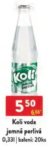 Qanto Koli voda jemně perlivá nabídka