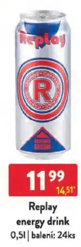Qanto Replay energy drink nabídka