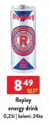 Qanto Replay energy drink nabídka