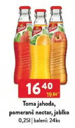 Qanto Toma jahoda, pomeranč nectar, jablko nabídka