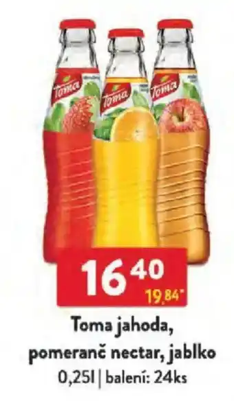 Qanto Toma jahoda, pomeranč nectar, jablko nabídka
