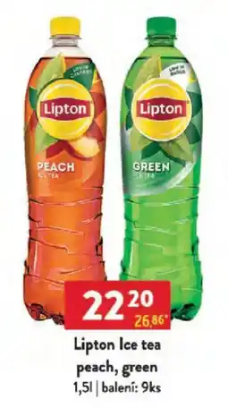 Qanto Lipton Ice tea peach, green nabídka