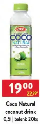 Qanto Coco Natural coconut drink nabídka