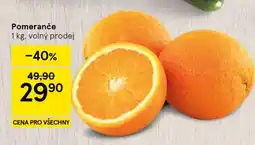 Tesco Pomeranče nabídka