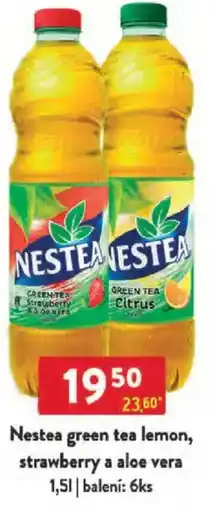 Qanto Nestea green tea lemon, strawberry a aloe vera nabídka