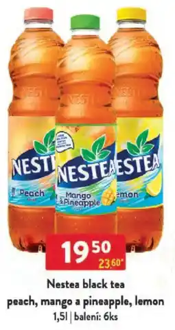 Qanto Nestea black tea peach, mango a pineapple, lemon nabídka