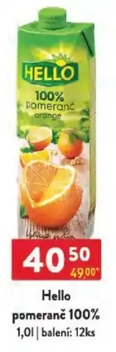 Qanto Hello pomeranč 100% nabídka