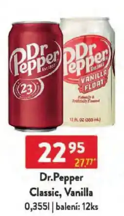 Qanto Dr.Pepper Classic, Vanilla nabídka
