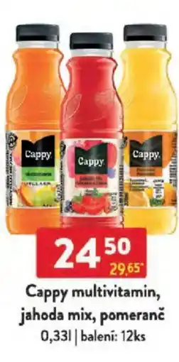 Qanto Cappy multivitamin, jahoda mix, pomeranč nabídka