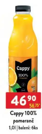Qanto Cappy 100% pomeranč nabídka