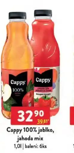 Qanto Cappy 100% jablko, jahoda mix nabídka