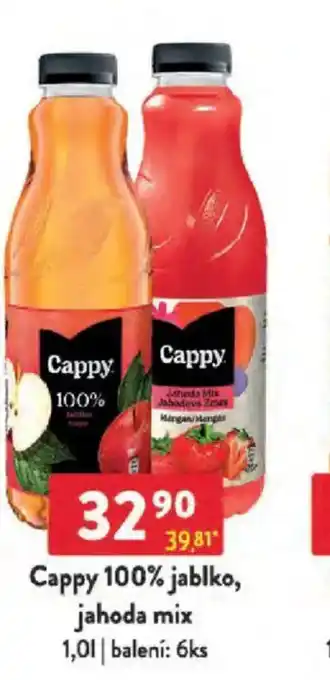 Qanto Cappy 100% jablko, jahoda mix nabídka