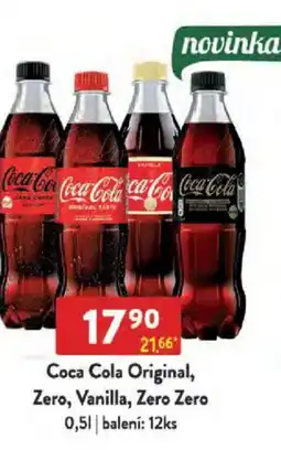 Qanto Coca Cola Original, Zero, Vanilla, Zero Zero nabídka
