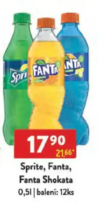 Qanto Sprite, Fanta, Fanta Shokata nabídka