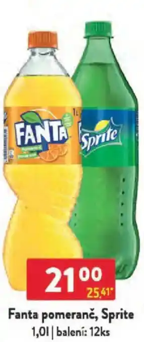 Qanto Fanta pomeranč, Sprite nabídka