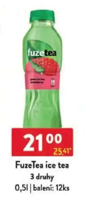 Qanto FuzeTea ice tea 3 druhy nabídka