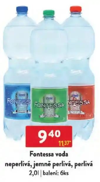 Qanto Fontessa voda neperlivá, jemně perlivá, perlivá nabídka
