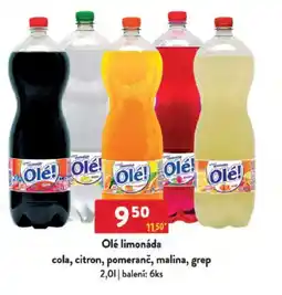 Qanto Olé limonáda cola, citron, pomeranč, malina, grep nabídka