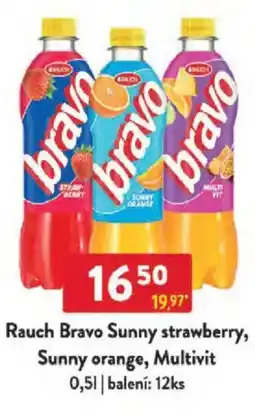 Qanto Rauch Bravo Sunny strawberry, Sunny orange, Multivit nabídka