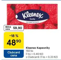 Tesco Kleenex Kapesníky nabídka