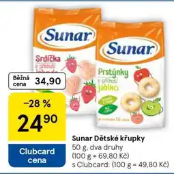 Tesco Sunar Dětské křupky nabídka