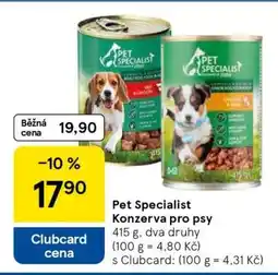Tesco Pet Specialist Konzerva pro psy nabídka