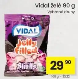 Kubík potraviny Vidal želé nabídka