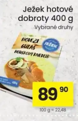 Kubík potraviny Ježek hotové dobroty nabídka