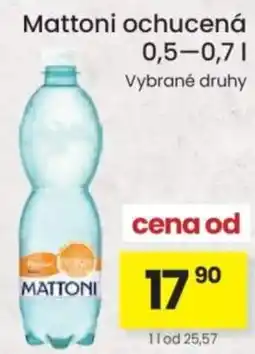 Kubík potraviny Mattoni ochucená nabídka