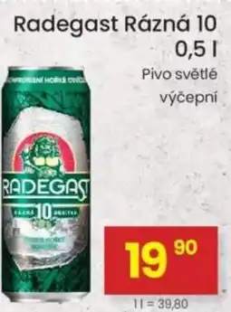 Kubík potraviny Radegast Rázná 10 nabídka