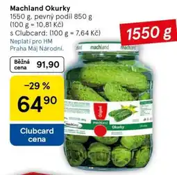 Tesco MACHLAND Okurky nabídka