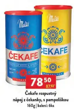 Qanto Čekafe rozpustný nápoj z čekanky, s pampeliškou nabídka