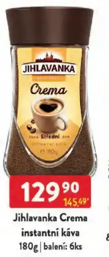 Qanto Jihlavanka Crema instantní káva nabídka