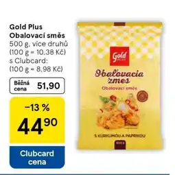 Tesco Gold Plus Obalovací směs nabídka