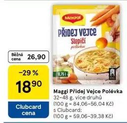 Tesco Maggi Přidej vejce polévka nabídka