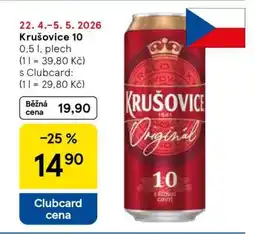 Tesco Krušovice 10 nabídka