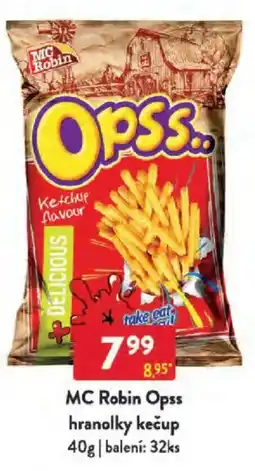 Qanto MC Robin Opss hranolky kečup nabídka