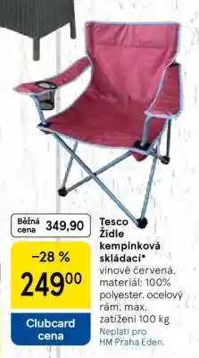 Tesco Tesco Židle kempinková skládací nabídka