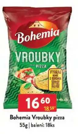 Qanto Bohemia Vroubky pizza nabídka