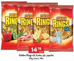 Qanto Golden Rings sůl, šunka, sýr, paprika nabídka