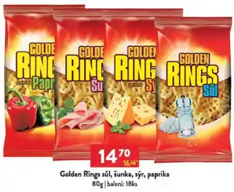 Qanto Golden Rings sůl, šunka, sýr, paprika nabídka