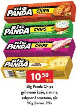 Qanto Big Panda Chips grilované kuře, slanina, zakysaná smetana, sýr nabídka