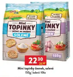Qanto Mini topinky česnek, solené nabídka