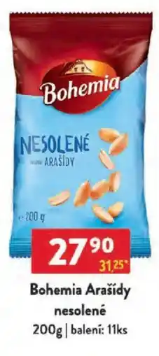 Qanto Bohemia Arašídy nesolené nabídka